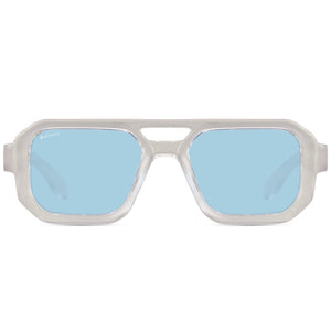 Transparent / Bleu