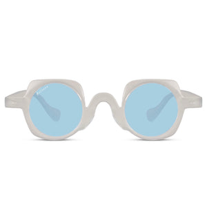 Transparent / Bleu