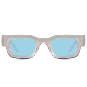 transparent bleu