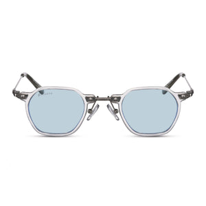 Transparent / Bleu
